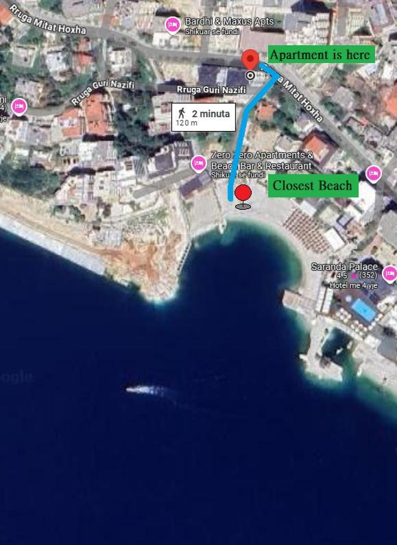Violet Sea View Apartment Саранда Экстерьер фото